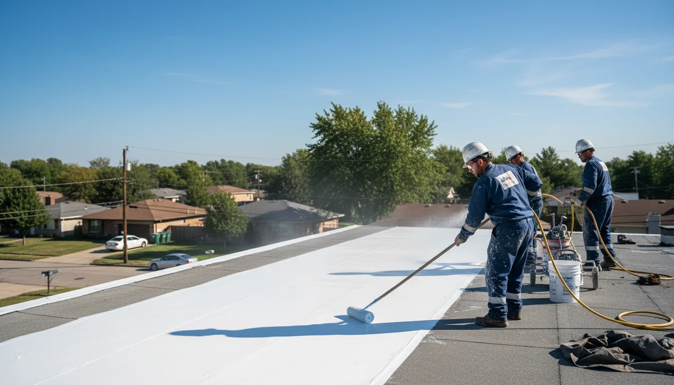 Commercial roof coating in Wyano, PA near me